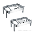 Round Roll Top Chafing Dish Stainless Steel Full Size Induction Chafing Dish Supplier